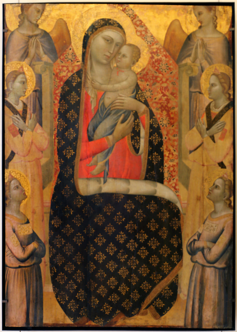 La Vergine di Maestà circondata da sei angeli - Francescuccio Ghissi