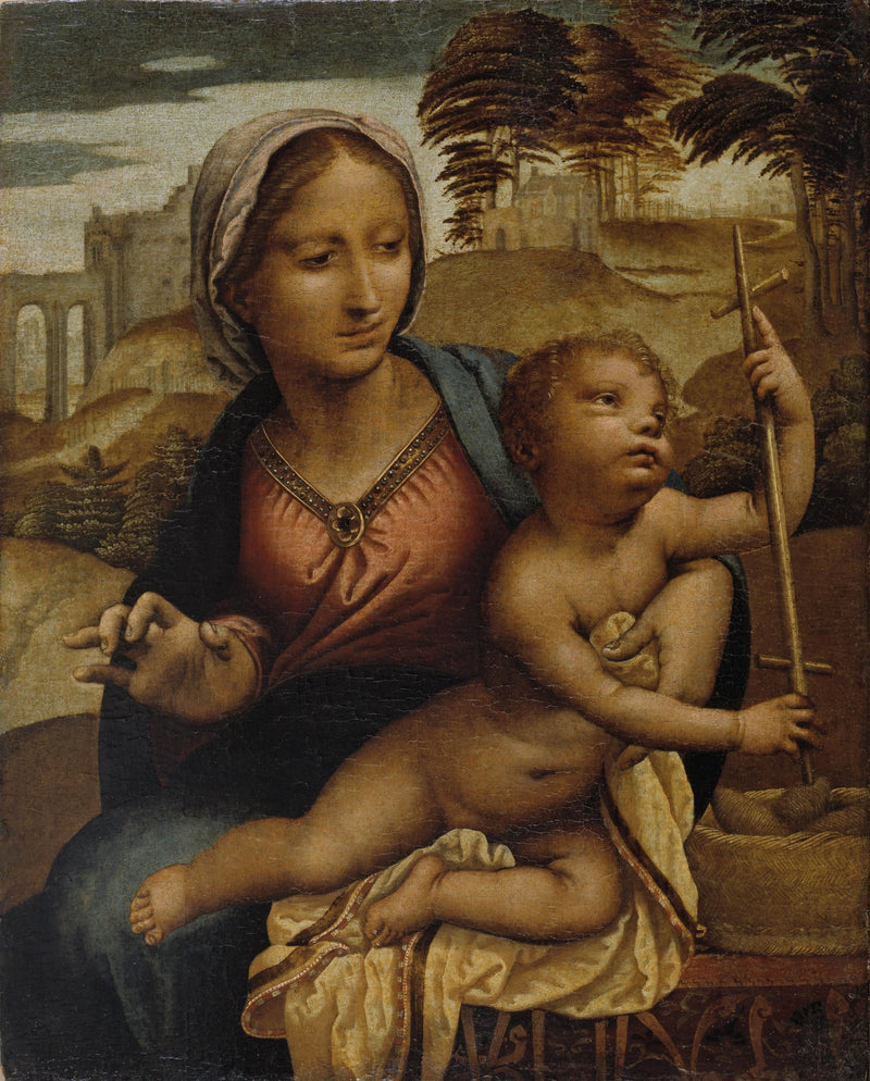 La Vierge du dévidoir - Hernando de los Llanos