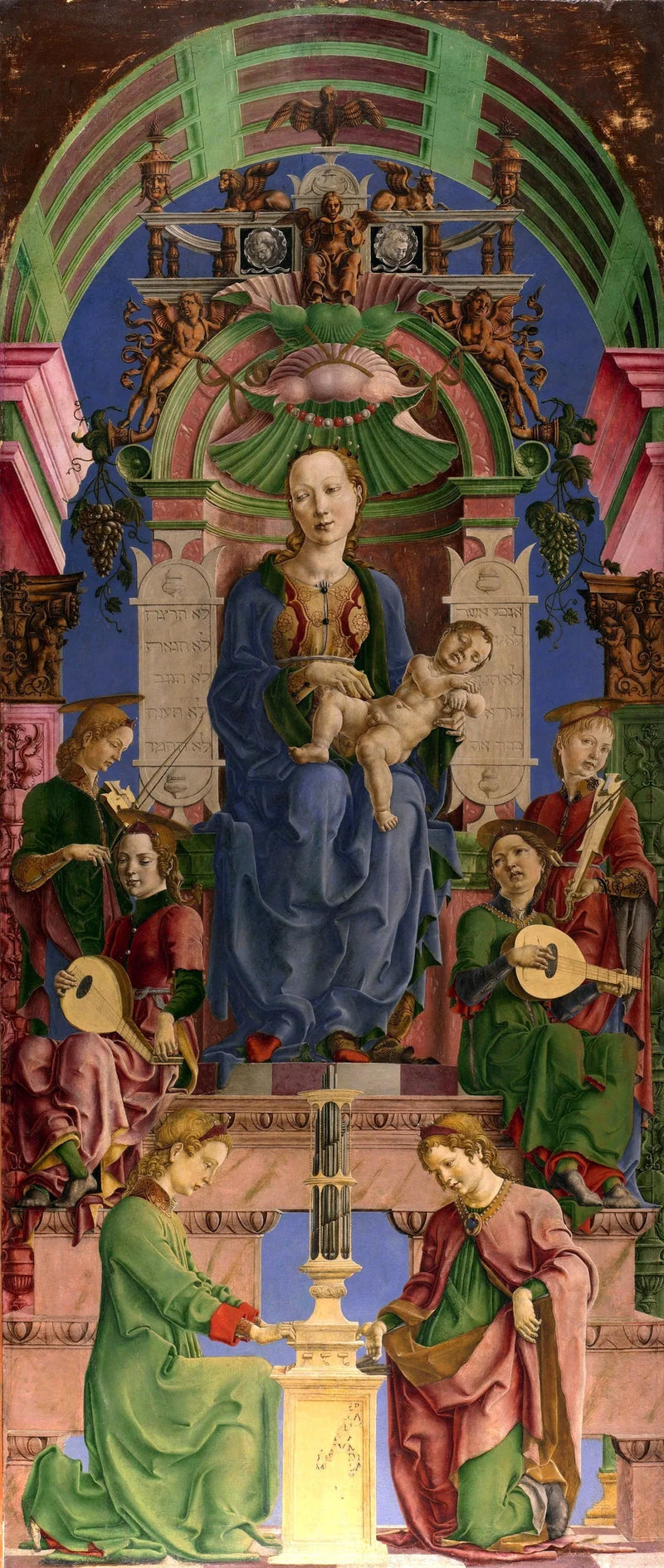 La Vergine e il Bambino in maestà - Cosmé Tura