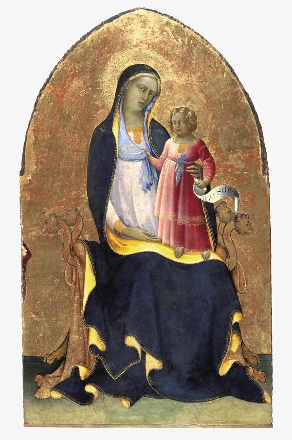 La Vergine e il Bambino in maestà - Lorenzo Monaco