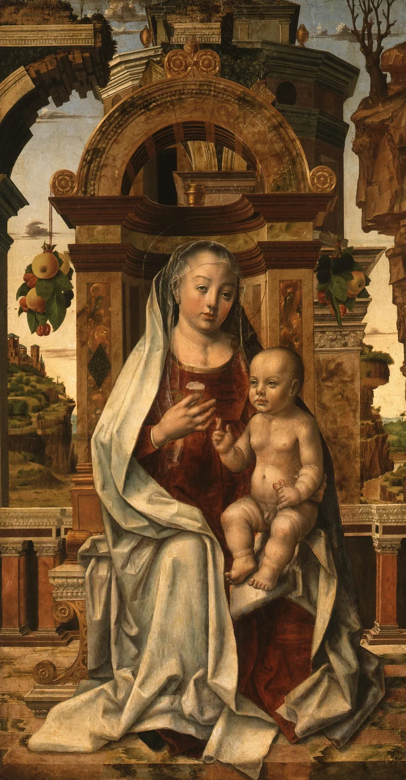 La Vergine e il Bambino in maestà - Pedro Berruguete