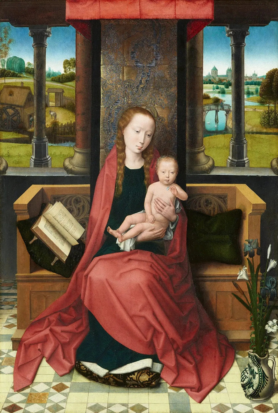 La Vergine e il Bambino in trono - Hans Memling