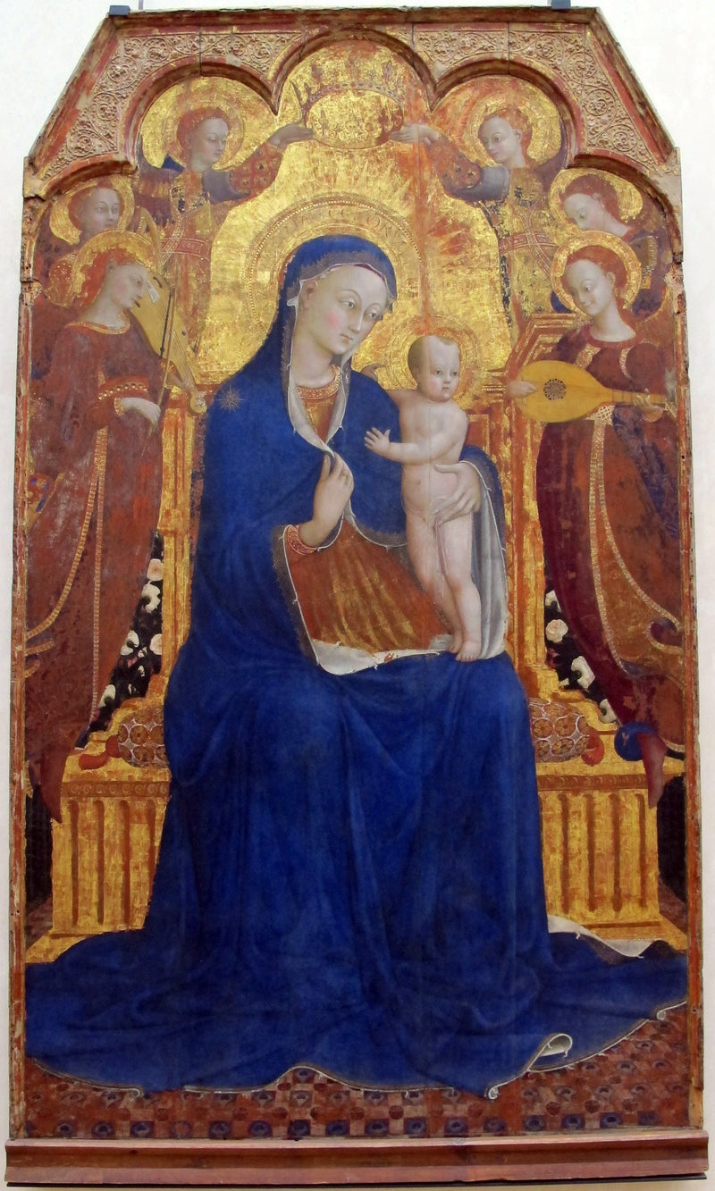 La Vergine e il Bambino circondati da angeli - Stefano di Giovanni (Sassetta)