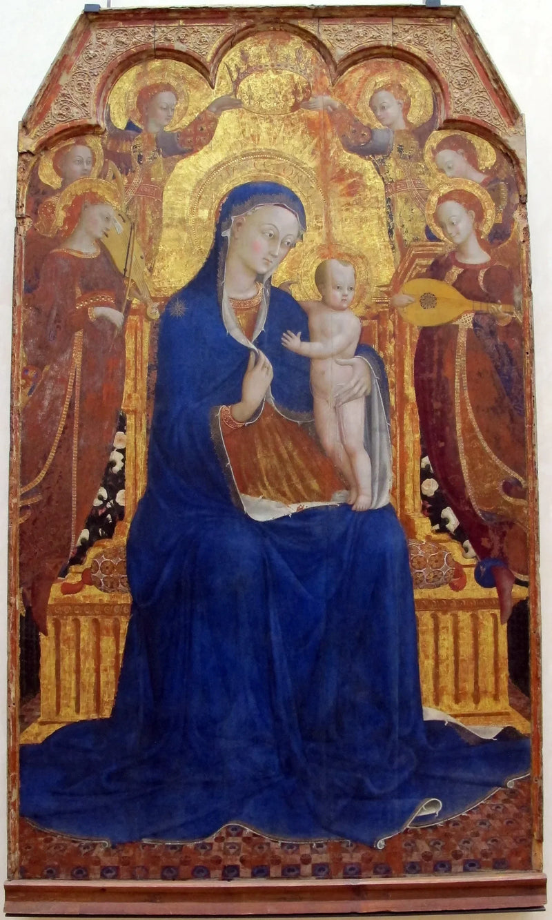 La Vergine e il Bambino circondati da angeli - Stefano di Giovanni (Sassetta)