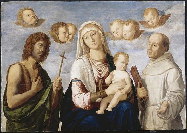 La Vergine e il Bambino tra san Giovanni Battista e san Francesco - Cima da Conegliano
