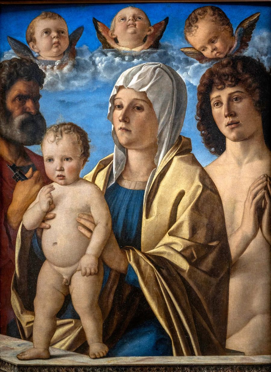 La Vergine e il Bambino tra san Pietro e san Sebastiano - Giovanni Bellini