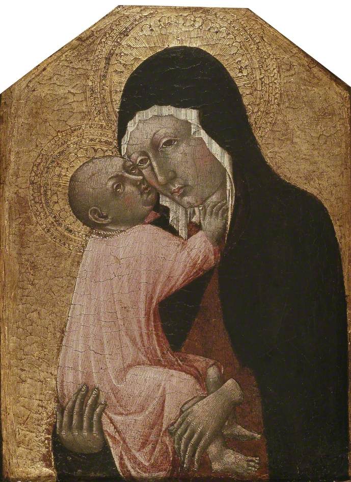 La Vierge et l'Enfant - Giovanni di Paolo image 1 copie de tableau peinte à la main