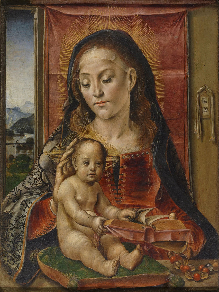 La Vierge et l'Enfant - Pedro Berruguete image 1 copie de tableau peinte à la main