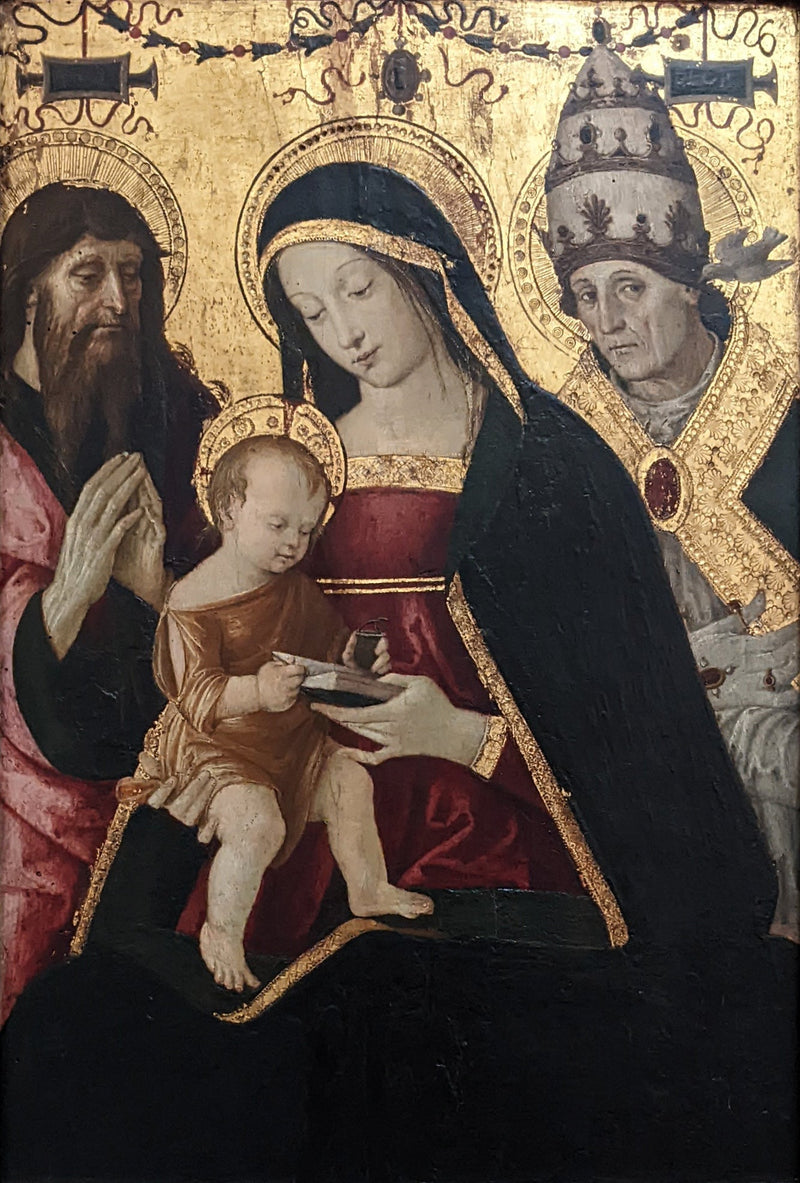 La Vergine e il Bambino tra san Gerolamo e san Gregorio Magno - Pinturicchio