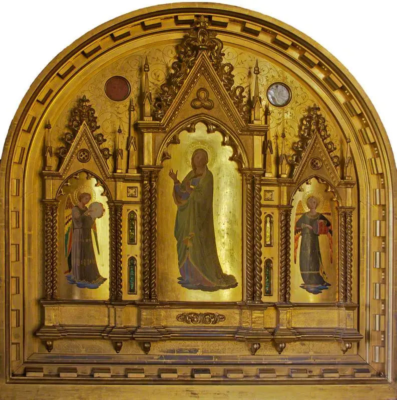 La Vergine, affiancata da angeli musicisti - Fra Angelico