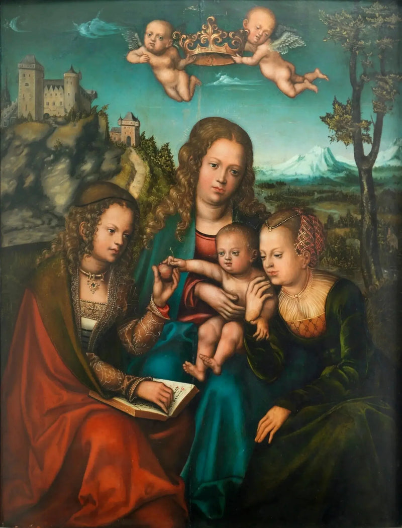 La Vergine affiancata da due sante - Lucas Cranach l'Ancien