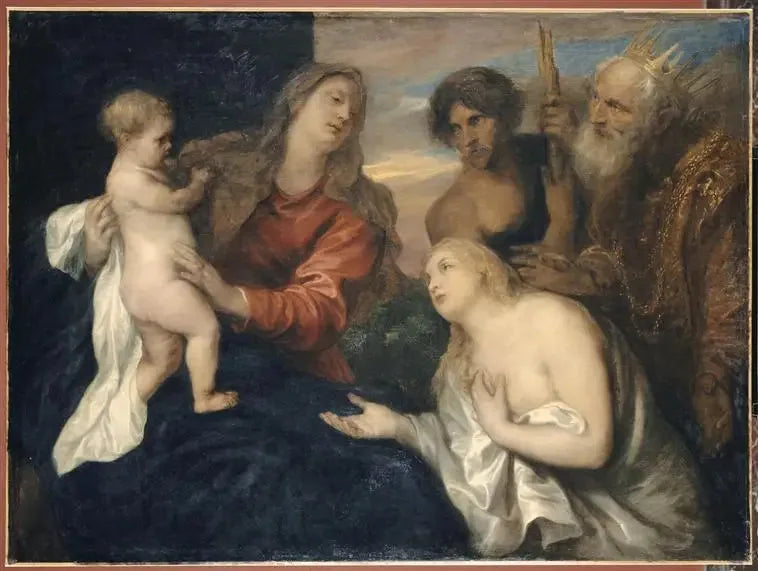 La Vergine, il Bambino Gesù e i Tre Pentiti - Antoine van Dyck