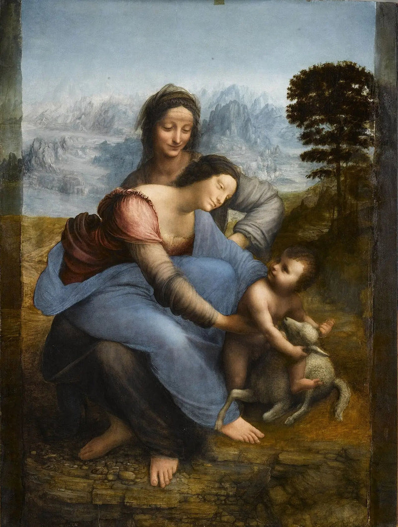 La Vergine, il Bambino Gesù e santa Anna - Leonardo da Vinci