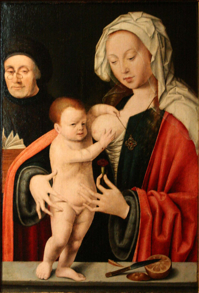 La Vergine, il Bambino e un donatore - Joos van Cleve