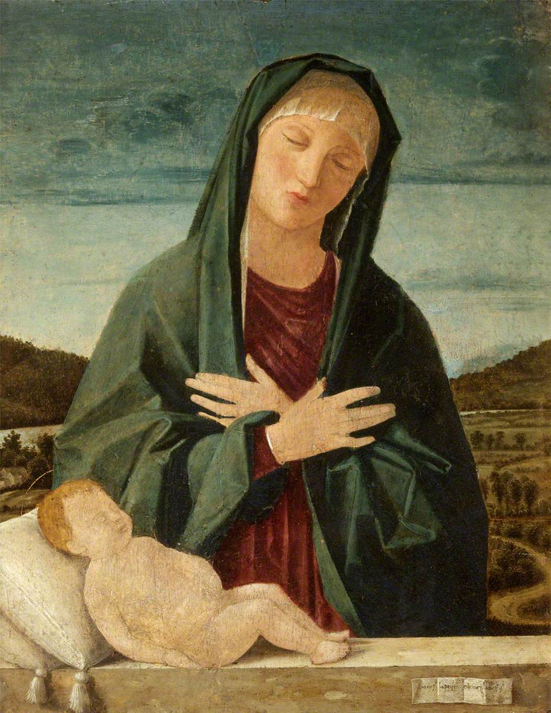 La Vergine Maria adorando il Bambino Gesù addormentato - Cima da Conegliano