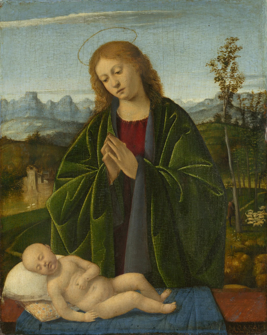 La Vergine Maria adorando il Bambino - Marco Basaiti