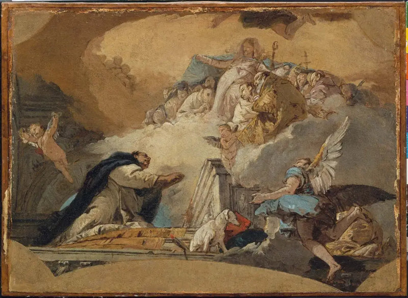 La Vergine che riceve le preghiere di san Domenico - Giovanni Battista Tiepolo