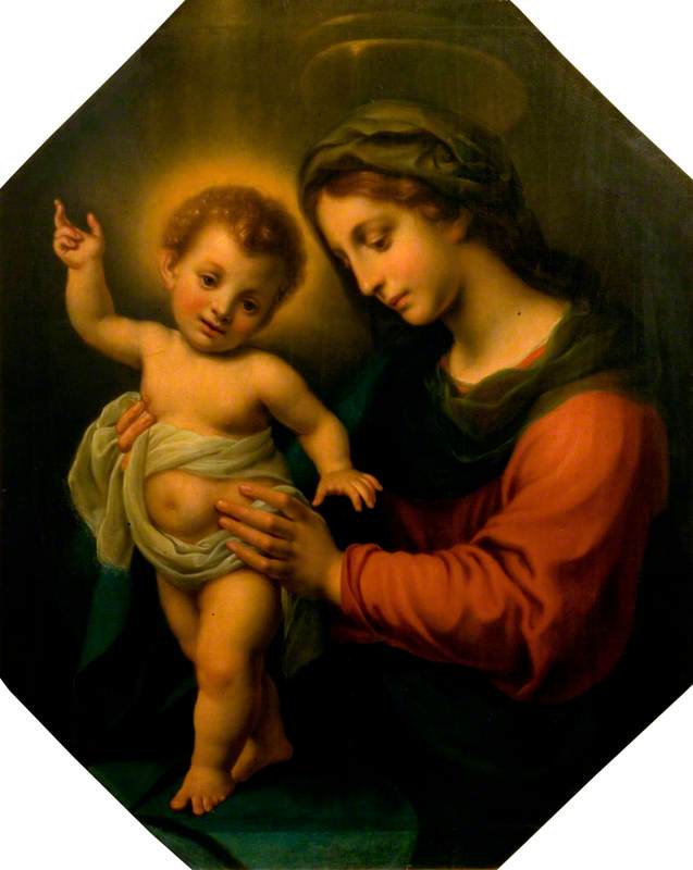 La Vergine che tiene il Bambino in piedi - Carlo Dolci