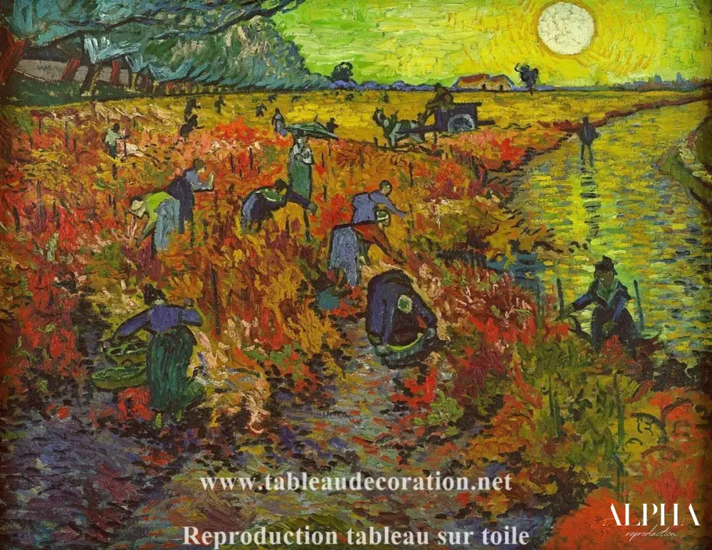 La Vigne rouge d'Arles - Van Gogh - Reproductions de tableaux et peintures haut de gamme