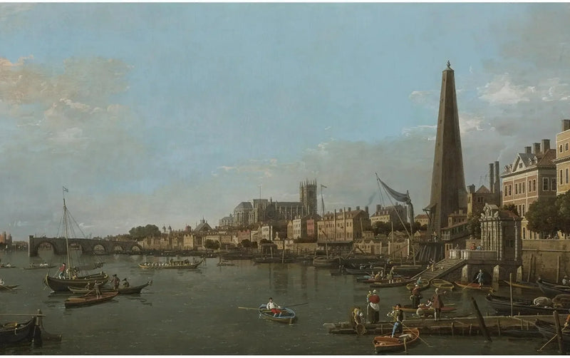 La città di Westminster dalla Tamigi, vicino alla York Water Gate - Canaletto