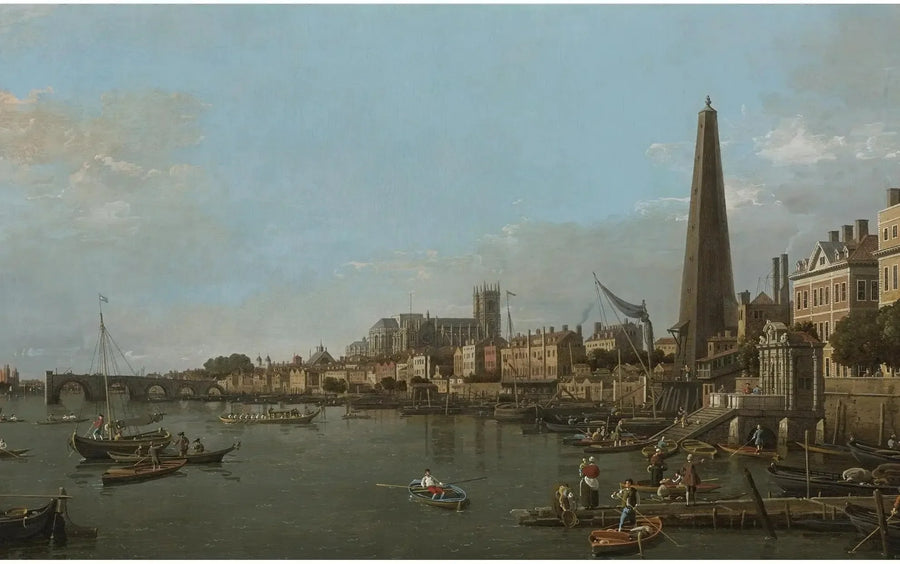 La città di Westminster dalla Tamigi, vicino alla York Water Gate - Canaletto