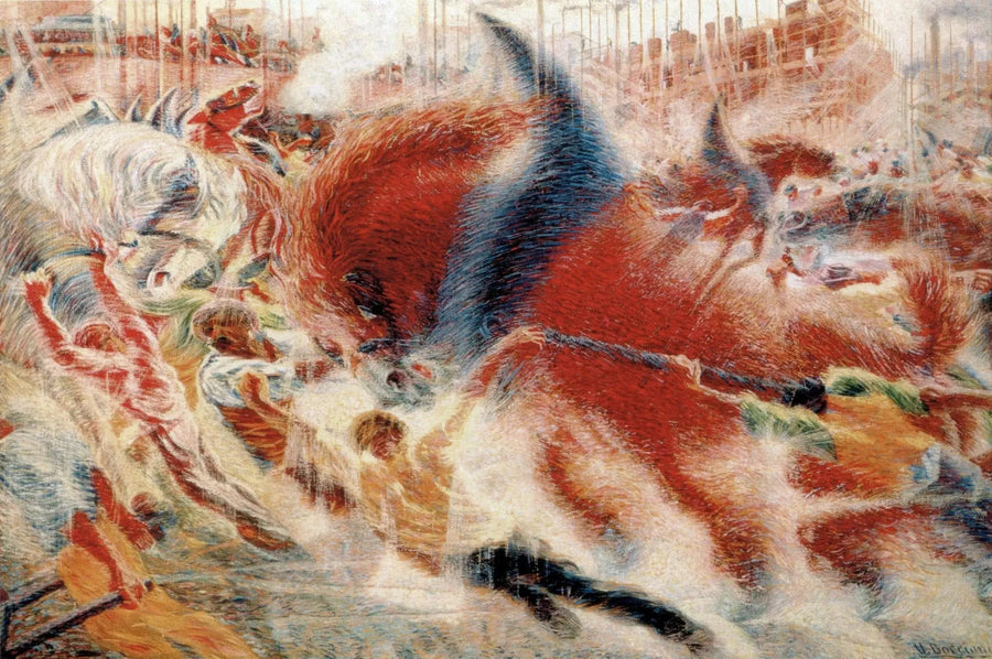 La città si alza - Umberto Boccioni