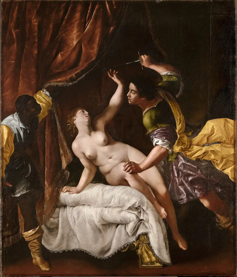 La viole di Lucrezia - Artemisia Gentileschi