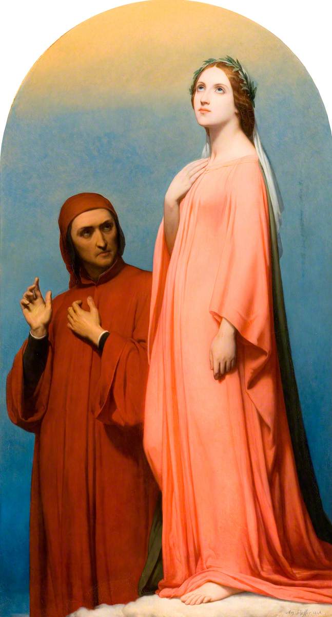 La Vision, Dante e Beatrice - Ary Scheffer