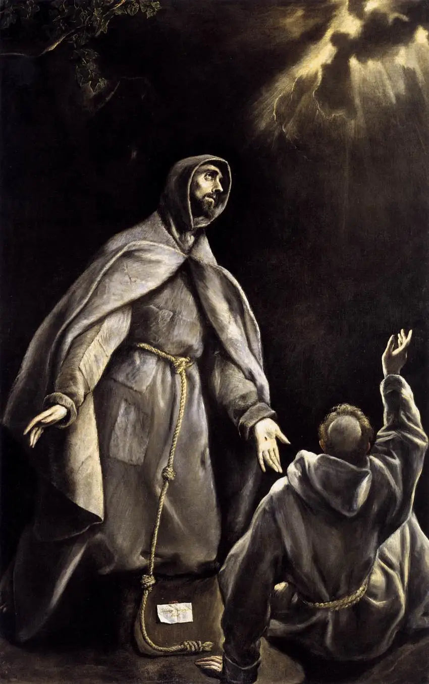 La visione della torcia infuocata di san Francesco - El Greco