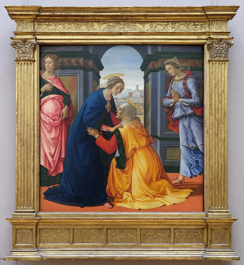 La Visitation con Maria Maddalena e Maria Salomè - Domenico Ghirlandaio