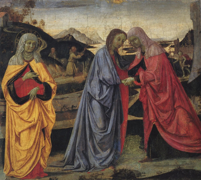 La Visitazione della Vergine con Santa Anna - Pietro Perugino