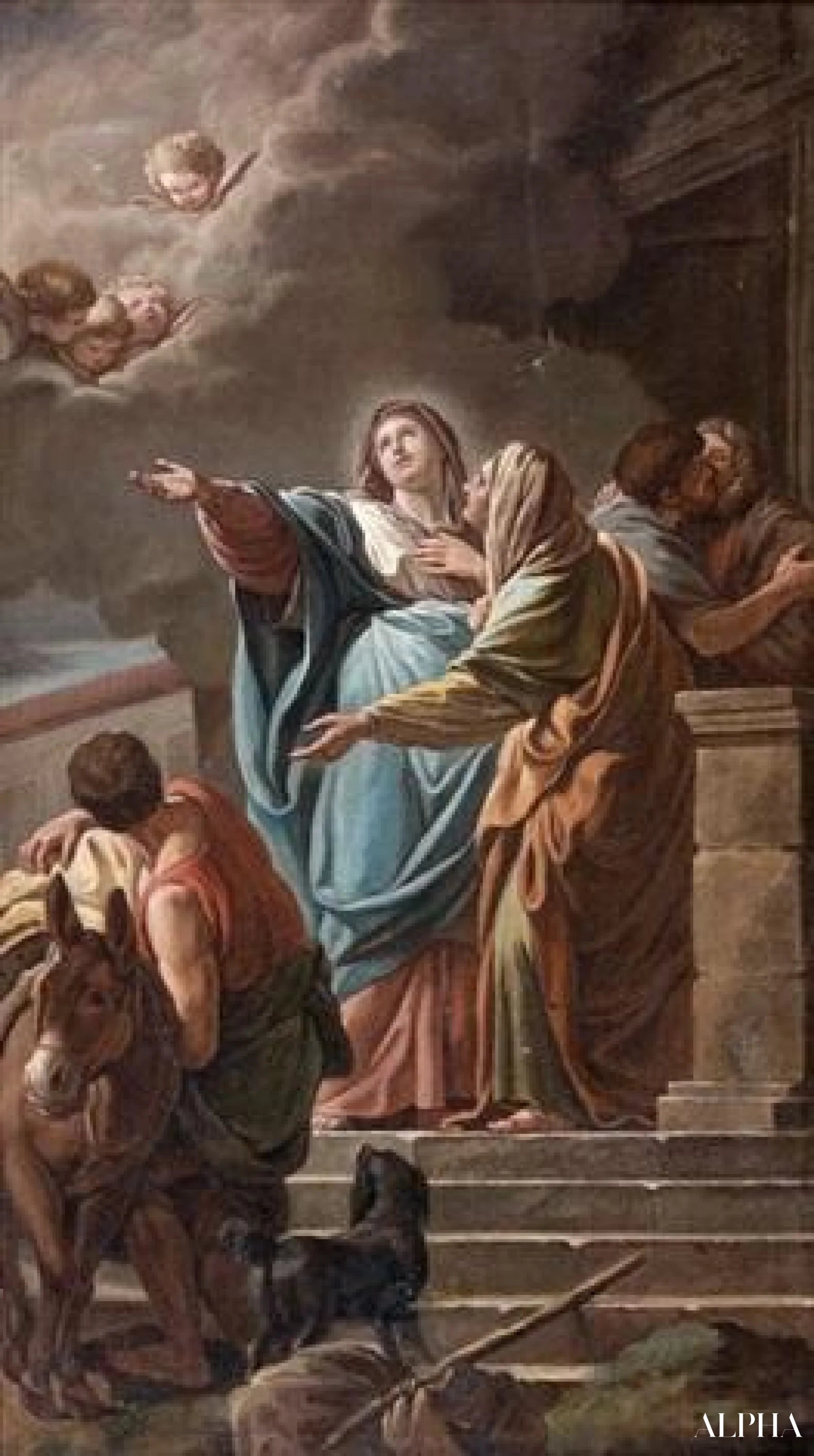 La Visitazione - Nicolas Bernard Lépicié - Riproduzioni di quadri e dipinti di alta gamma