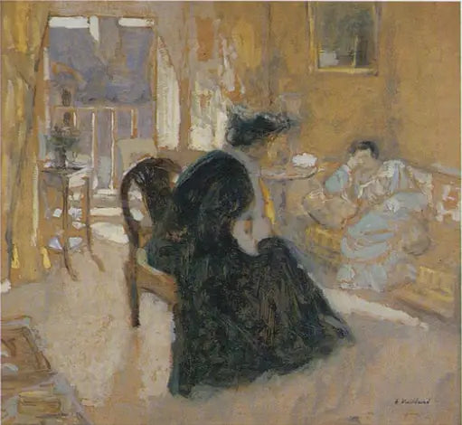 La visita chez Madame Hessel - Édouard Vuillard