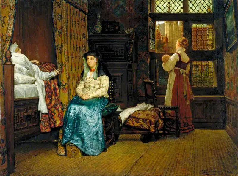 La Visite : Un Interno Olandese - Lawrence Alma-Tadema