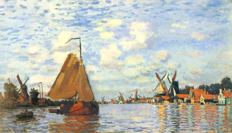 La Zaan a Zaandam - Claude Monet
