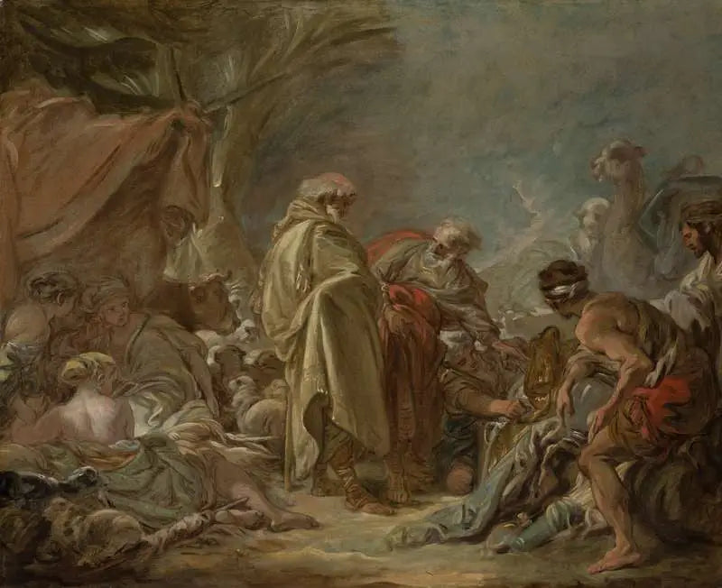 Laban alla ricerca delle sue idoli - François Boucher