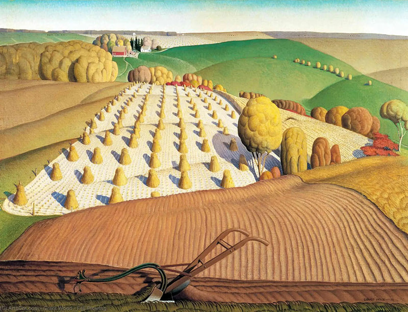 Lavoro d'autunno - Grant Wood