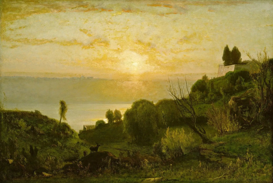 Lac Albano, tramonto - George Inness