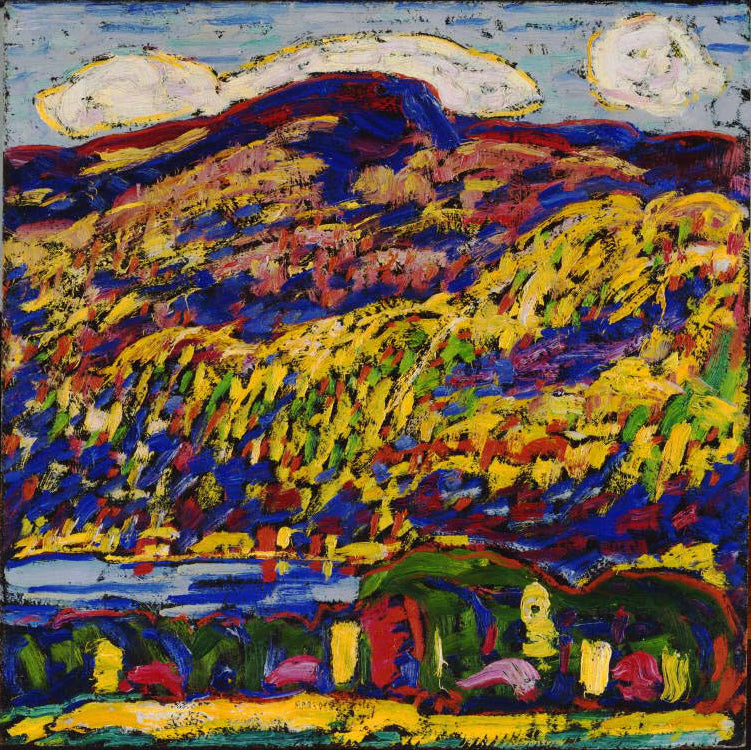 Lac de montagne - Automne - Marsden Hartley image 1 copie de tableau peinte à la main