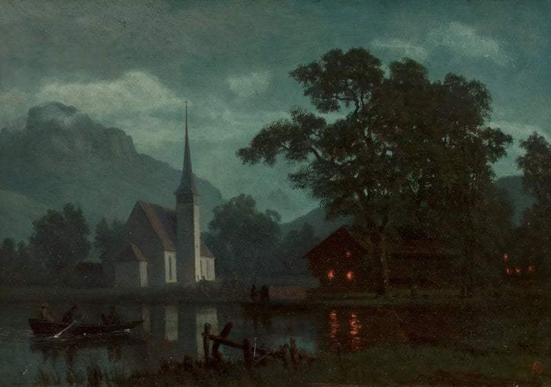 Lago dei Quattro Cantoni, Svizzera - Albert Bierstadt
