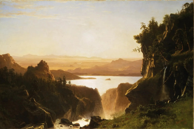 Lac Island, catena di Wind River, Wyoming - Albert Bierstadt