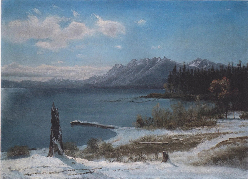 Lac Tahoe in inverno - Albert Bierstadt