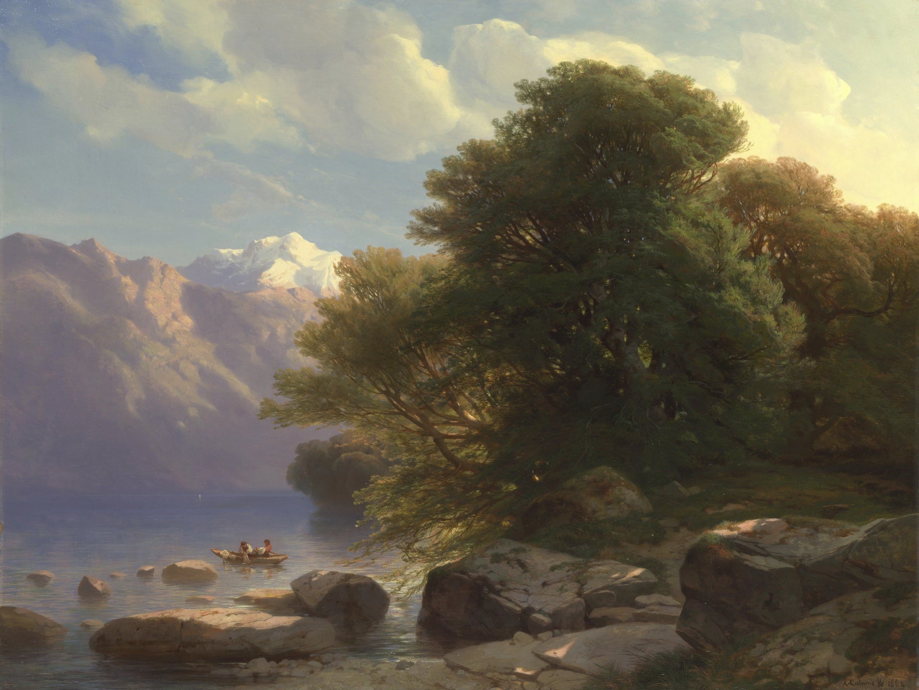 Le lac de Thoune - Alexandre Calame