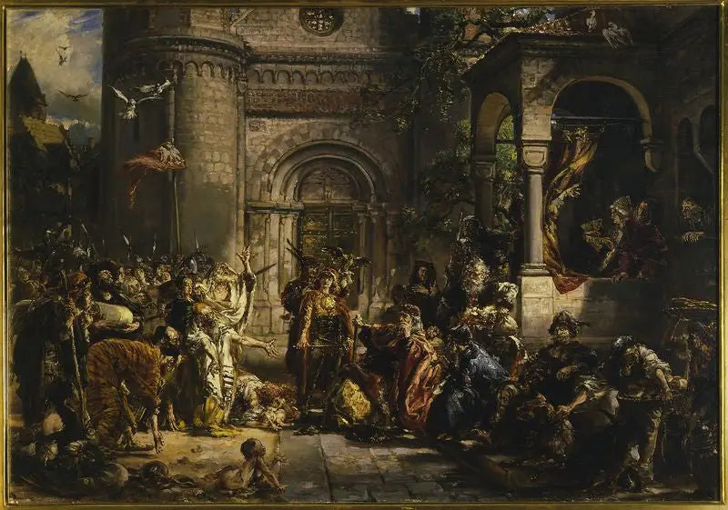 L'accoglienza degli ebrei, della serie « Storia della civiltà in Polonia » - Jan Matejko