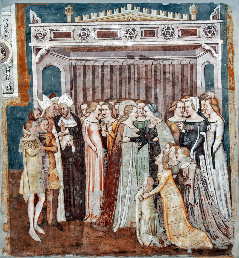 L'addio di Ursula a sua madre (Storie di Santa Ursula) - Tomaso da Modena