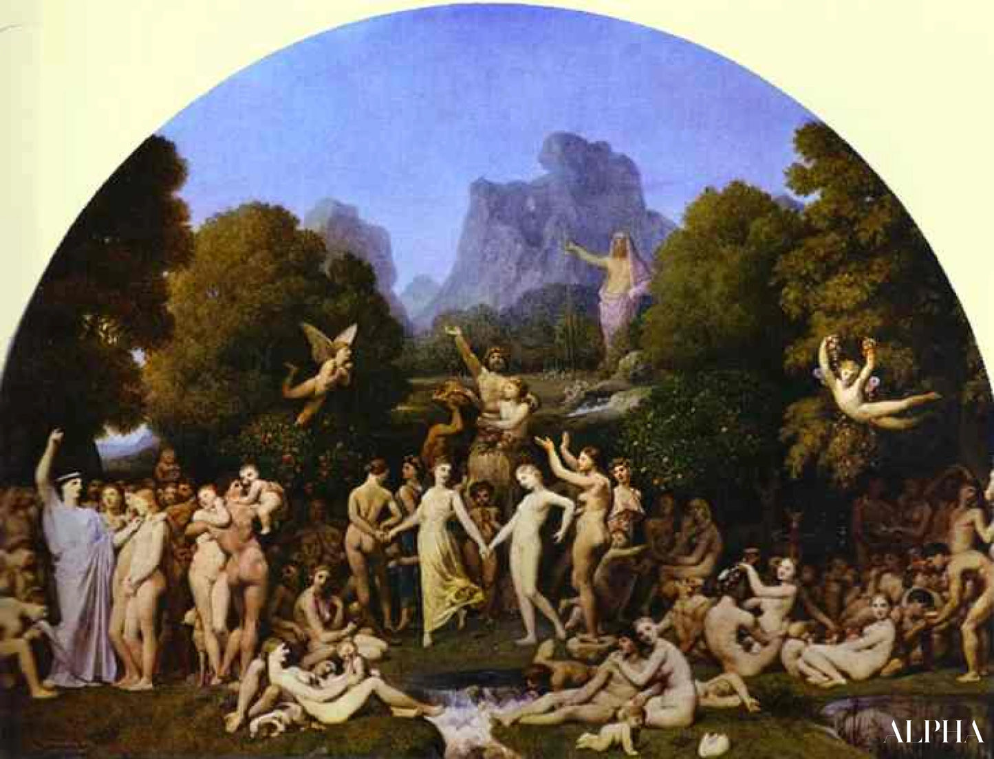 L'età dell'oro - Jean-Auguste-Dominique Ingres - Riproduzioni di quadri e dipinti di alta gamma