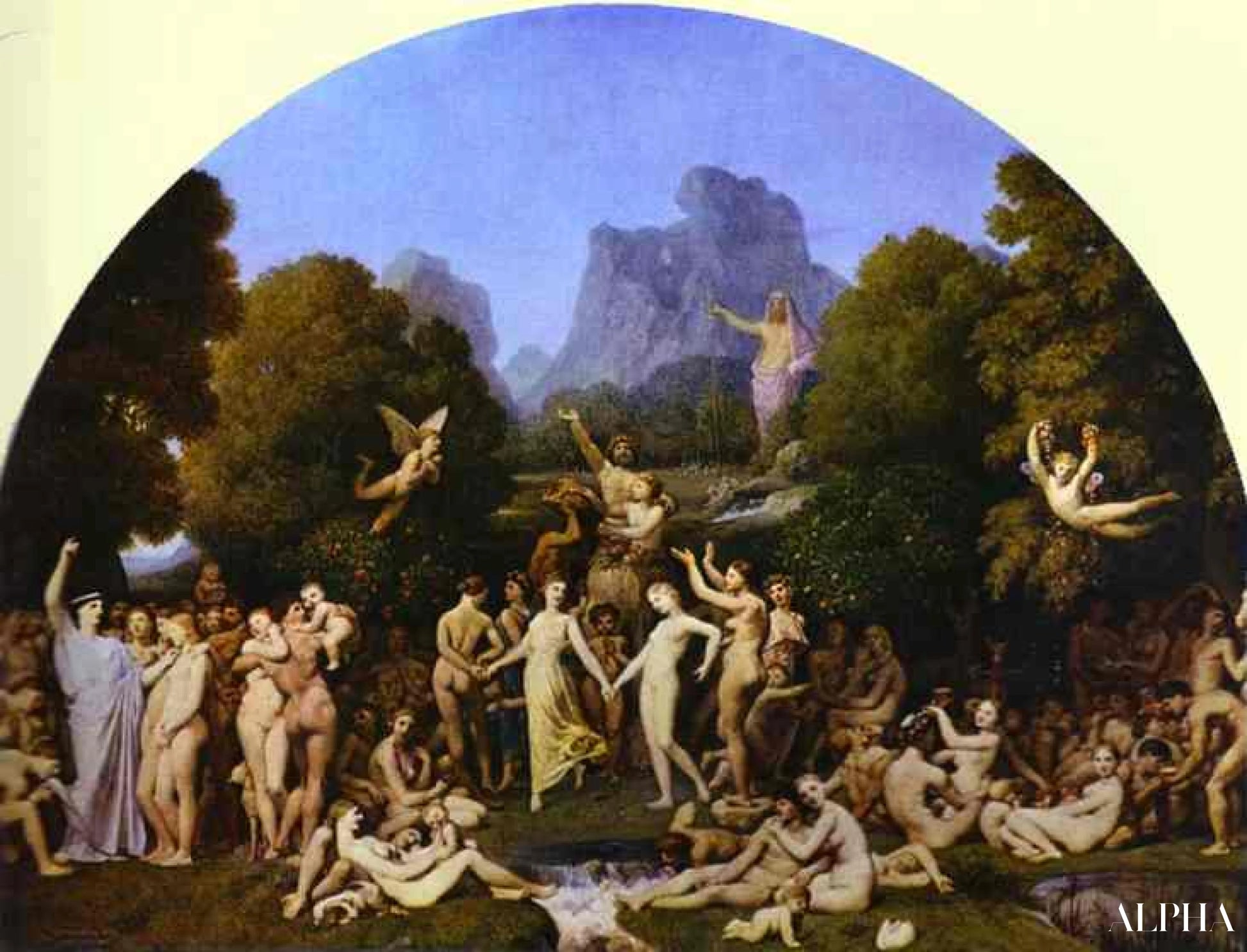 L'età dell'oro - Jean-Auguste-Dominique Ingres - Riproduzioni di quadri e dipinti di alta gamma