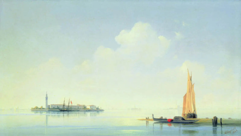 Laguna veneziana. Vista dell'isola di San Giorgio. - Ivan Aïvazovski