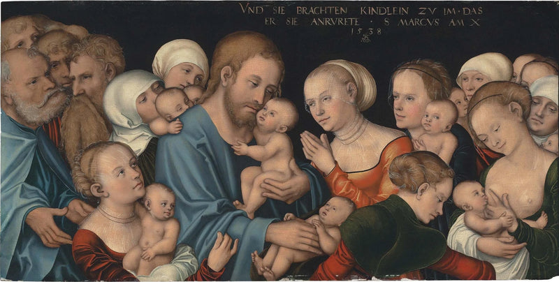 Lasciate che i piccoli vengano a me (Il Cristo benedice i bambini) - Lucas Cranach il Vecchio