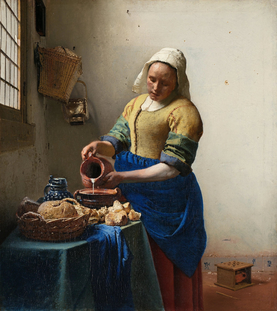 La Laitière de Johannes Vermeer – reproduction peinture à l’huile sur toile